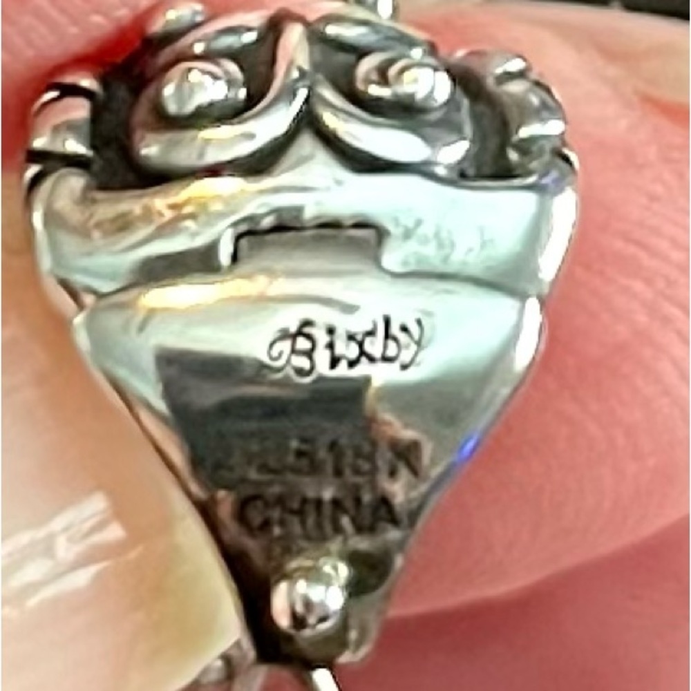 Barbara Bixby Vine & Leaf Carnelian Sterling Silver/18K Gold Pendant - Picture 4 of 6